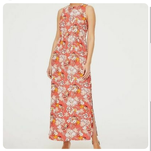 LOFT | Dresses | Ann Taylor Loft Orange Maxi Dress | Poshmark